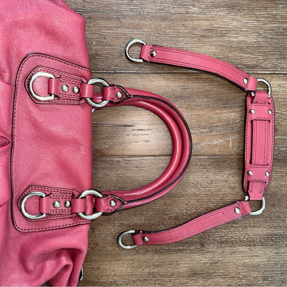 Coach Y2K Baguette Shoulder Bag Purse Pink Leather 90s - Picture 16 of 16